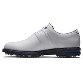 FootJoy Dryjoys Premiere Packard heren golfschoen (wit-marineblauw)